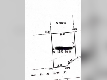 اراضي للبيع في الدوحة  - مدينة خليفة الجنوبية  -المساحة 1,265 متر مربع