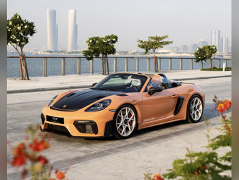 بورش  718  سباير اراس سوندرونش  2025  اوتوماتيك  1,000 كم  6 سلندر  دفع خلفي  كشف  برتقالي