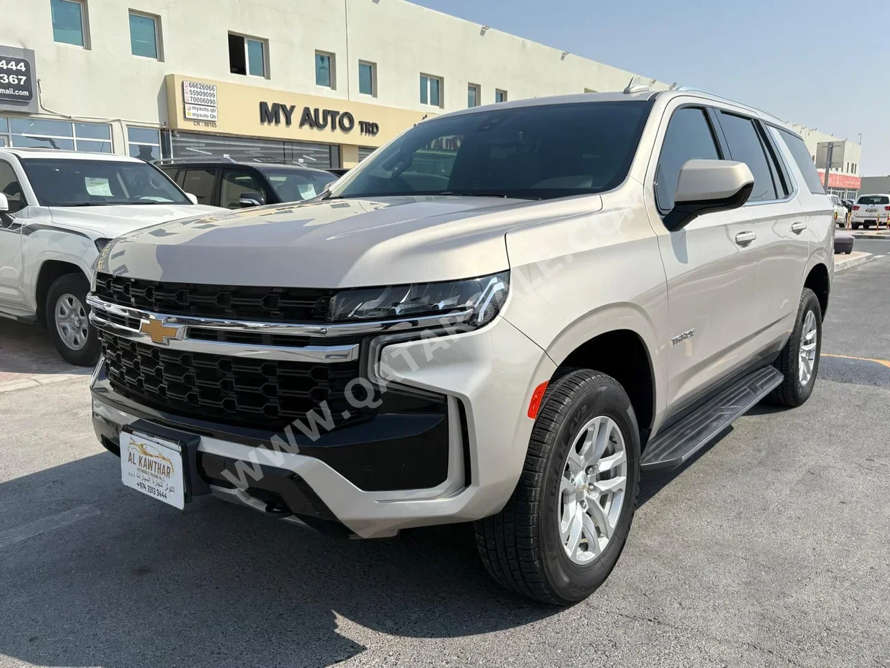 شفروليه تاهو ال تي 2021 اوتوماتيك 98,000 كم 8 سلندر دفع رباعي اس يو في ذهبي