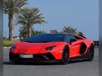 Lamborghini  Aventador  Roadster  2022  Automatic  4,700 Km  12 Cylinder  Rear Wheel Drive (RWD)  Convertible  Red