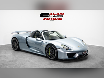بورش 918 سبايدر 2015 اوتوماتيك 5,756 كم 8 سلندر دفع كلي مستمر كشف ازرق