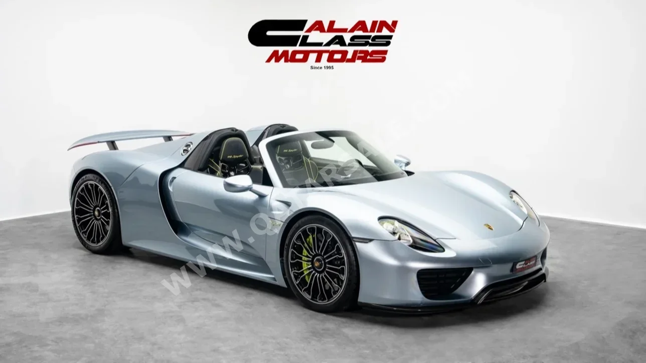 بورش 918 سبايدر 2015 اوتوماتيك 5,756 كم 8 سلندر دفع كلي مستمر كشف ازرق