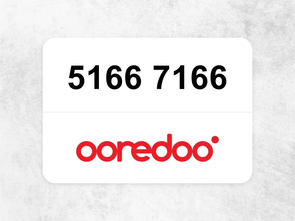 Ooredoo Mobile Phone  5166 7166