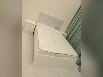 Beds - Lifestyle  - Twin  - White  - Mattress Included  - With Bedside Table