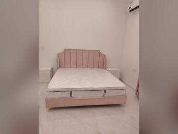 Beds - King  - Orange  - Mattress Included  - With Bedside Table
