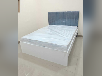 Beds - Queen  - Gray  - Mattress Included  - With Bedside Table