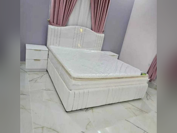 Beds - Single  - White  - Mattress Included  - With Bedside Table