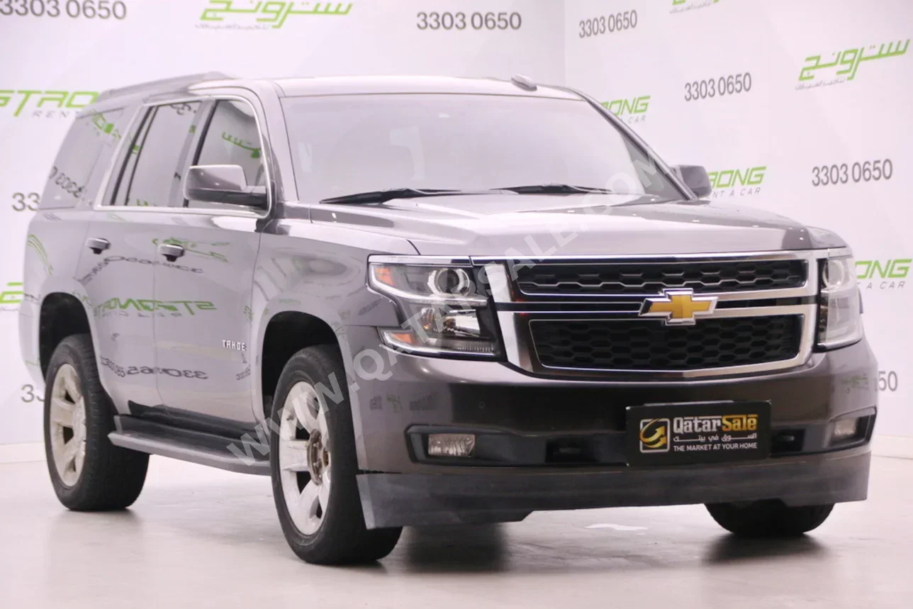 شفروليه تاهو ال تي 2018 اوتوماتيك 135,000 كم 8 سلندر دفع رباعي اس يو في رمادي