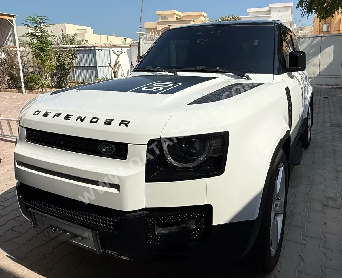 لاند روفر  ديفيندر  90 اتش اس اي  2023  اوتوماتيك  110,000 كم  6 سلندر  دفع رباعي  اس يو في  أبيض