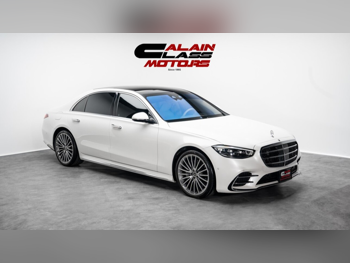 Mercedes-Benz  S-Class  500  2023  Automatic  22,686 Km  6 Cylinder  All Wheel Drive (AWD)  Sedan  White