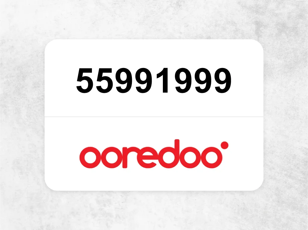 Ooredoo Mobile Phone  55991999