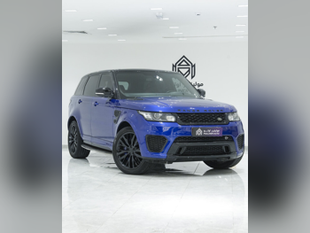 Land Rover  Range Rover  Sport SVR  2016  Automatic  95,000 Km  8 Cylinder  Four Wheel Drive (4WD)  SUV  Blue