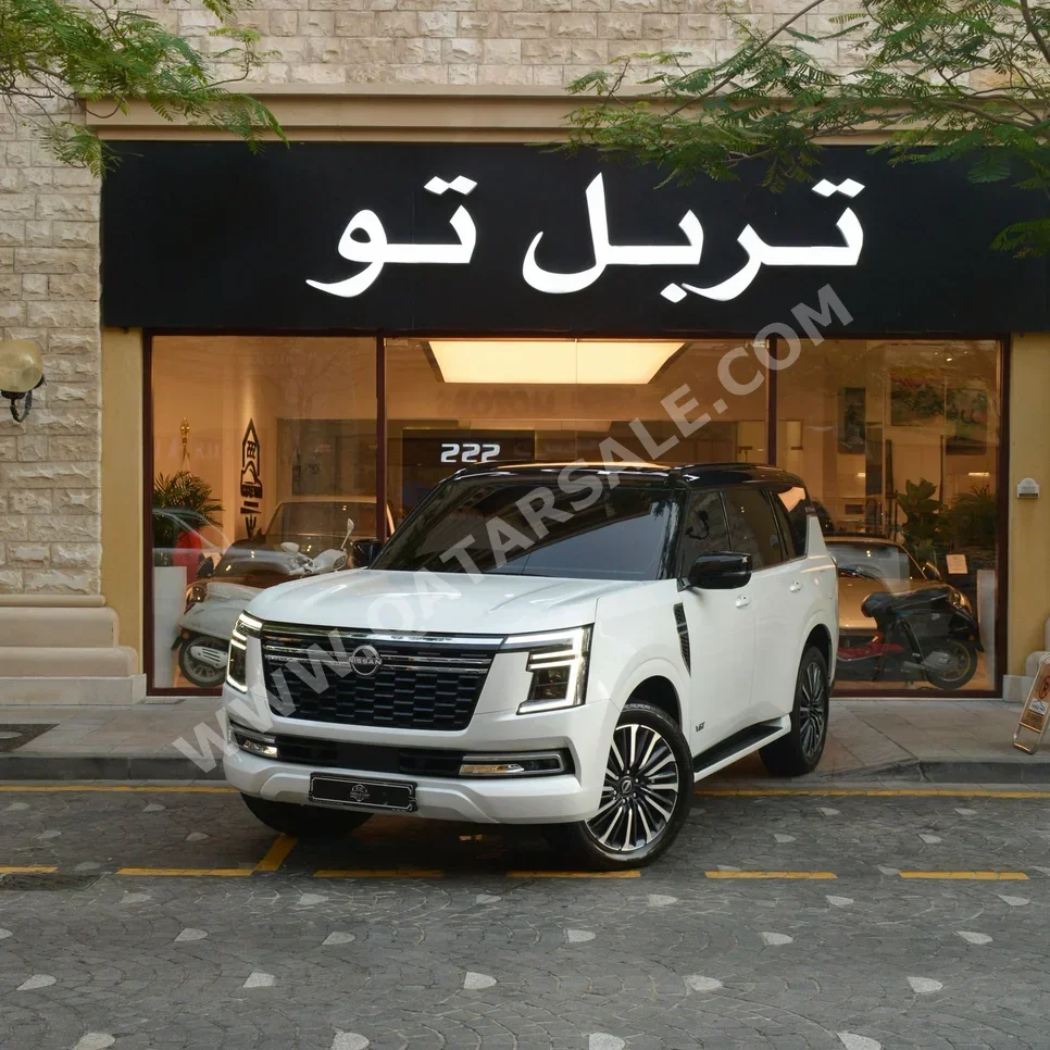 Nissan Patrol Platinum 2025 Automatic 15,300 Km 6 Cylinder Four Wheel Drive (4WD) SUV White With Warranty