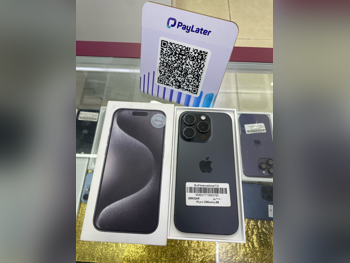 هواتف نقالة ابل - ايفون 15 - برو - أسود - 256 جيجابايت