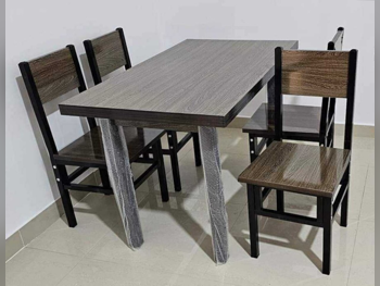 Dining Table with Chairs - Lifestyle - Brown - Qatar - 4 Seats