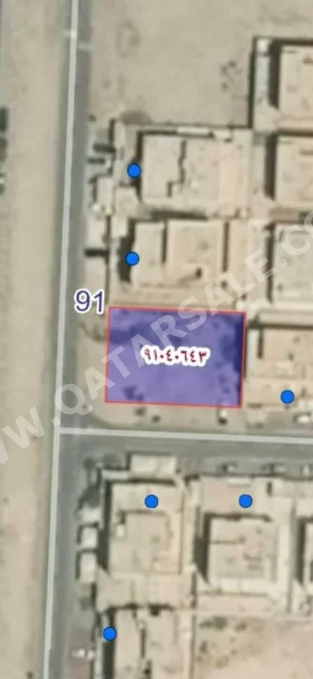 Lands For Sale in Al Wakrah - Al Wukair -Area Size 626 Square Meter