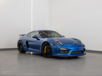 Porsche  Cayman  GT4  2016  Manual  17,800 Km  6 Cylinder  Rear Wheel Drive (RWD)  Coupe / Sport  Blue  With Warranty