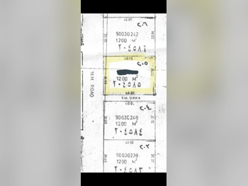 اراضي للبيع في الوكرة - الوكرة -المساحة 1,200 متر مربع