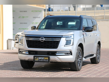 Nissan  Patrol  Platinum turbo  2025  Automatic  17,000 Km  6 Cylinder  Four Wheel Drive (4WD)  SUV  Silver  With Warranty