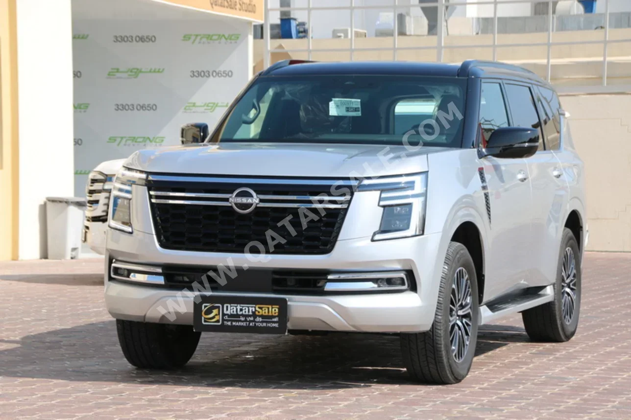 Nissan  Patrol  Platinum turbo  2025  Automatic  17,000 Km  6 Cylinder  Four Wheel Drive (4WD)  SUV  Silver  With Warranty