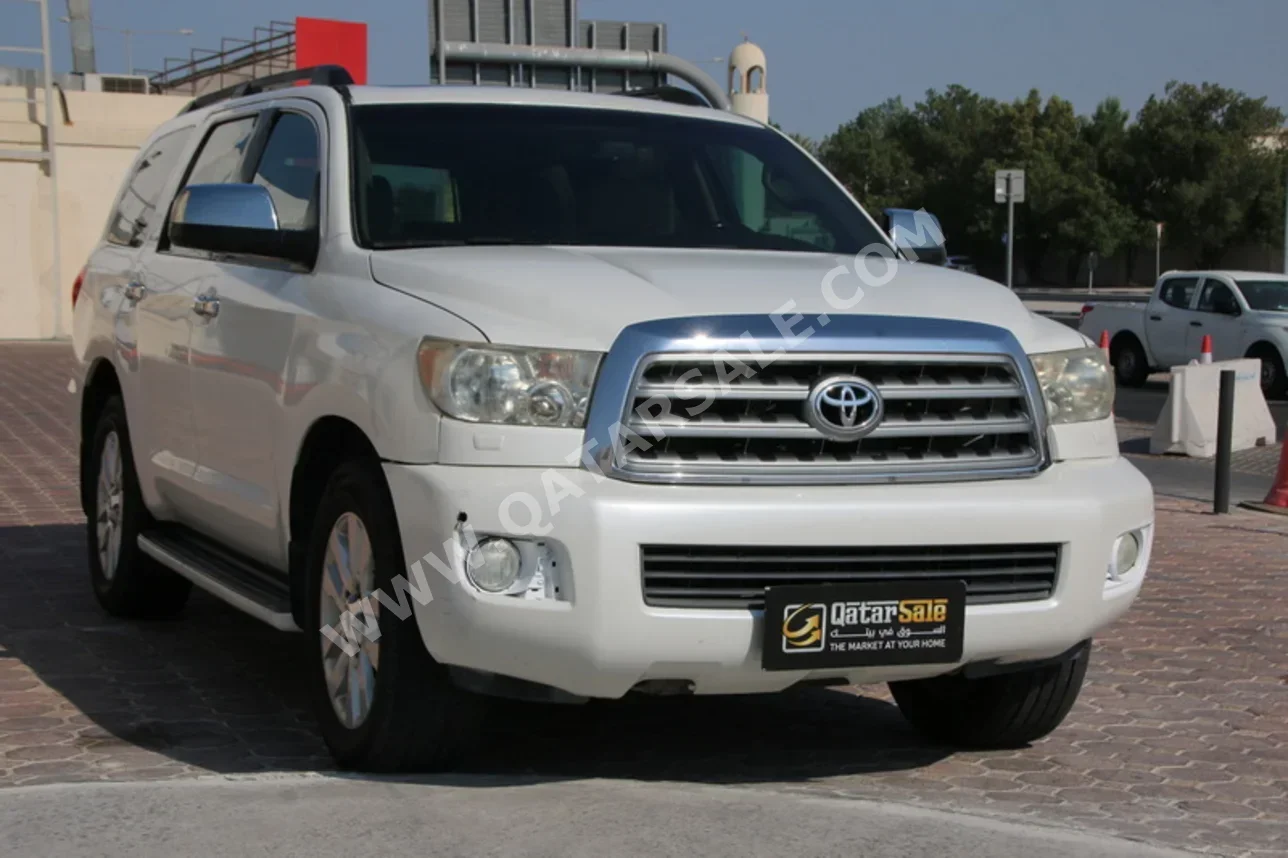 Toyota  Sequoia  Platinum  2011  Automatic  265,000 Km  8 Cylinder  Four Wheel Drive (4WD)  SUV  White