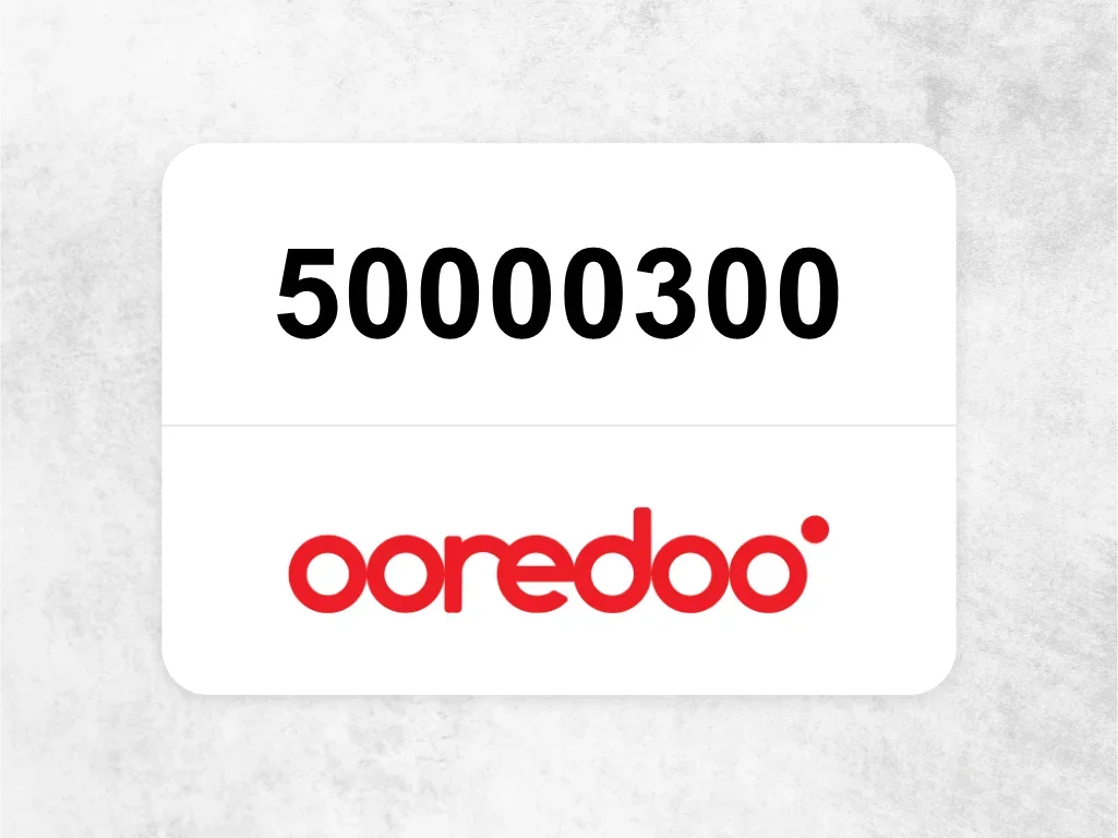 Ooredoo Mobile Phone  50000300