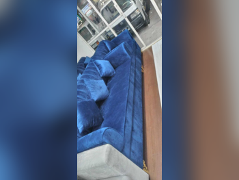 الأرائك والكنب والكراسي لايف ستايل  طقم كنب  - قماش  - أخضر