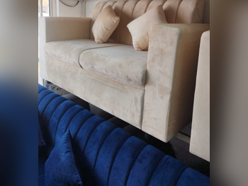 الأرائك والكنب والكراسي لايف ستايل  كنبة بمقعدين  - قماش  - متعدد الألوان