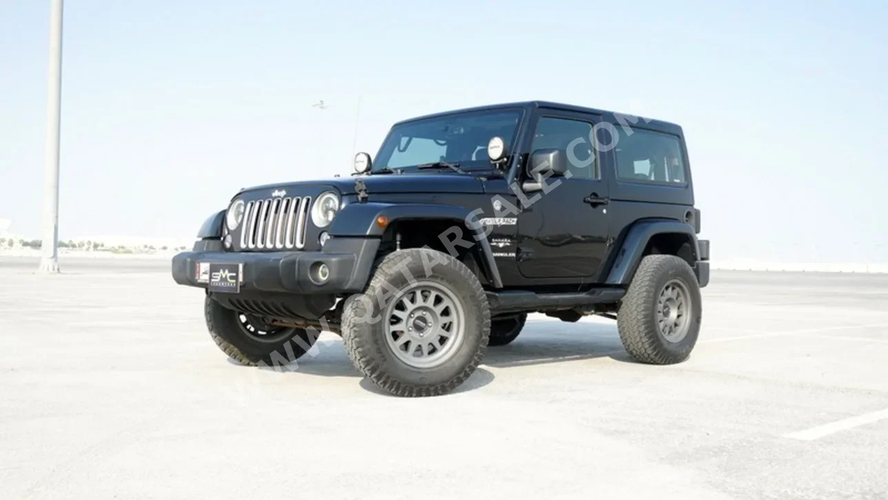 Jeep Wrangler Sahara 2016 Manual 74,000 Km 6 Cylinder Four Wheel Drive (4WD) SUV Black