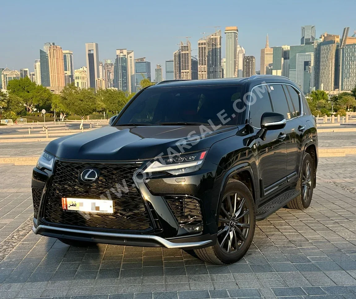 Lexus LX 600 F Sport 2023 Automatic 24,000 Km 6 Cylinder Four Wheel Drive (4WD) SUV Black With Warranty