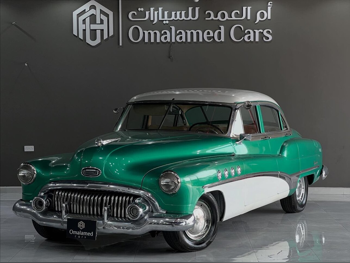 بويك  رود ماستر  1951  اوتوماتيك  30,000 كم  8 سلندر  دفع خلفي  كلاسك  أخضر