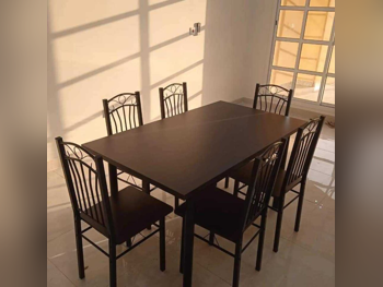 Dining Table with Chairs - Brown - Germany - 6 Seats