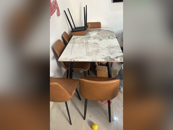 Dining Table - Beige - Qatar - 6 Seats