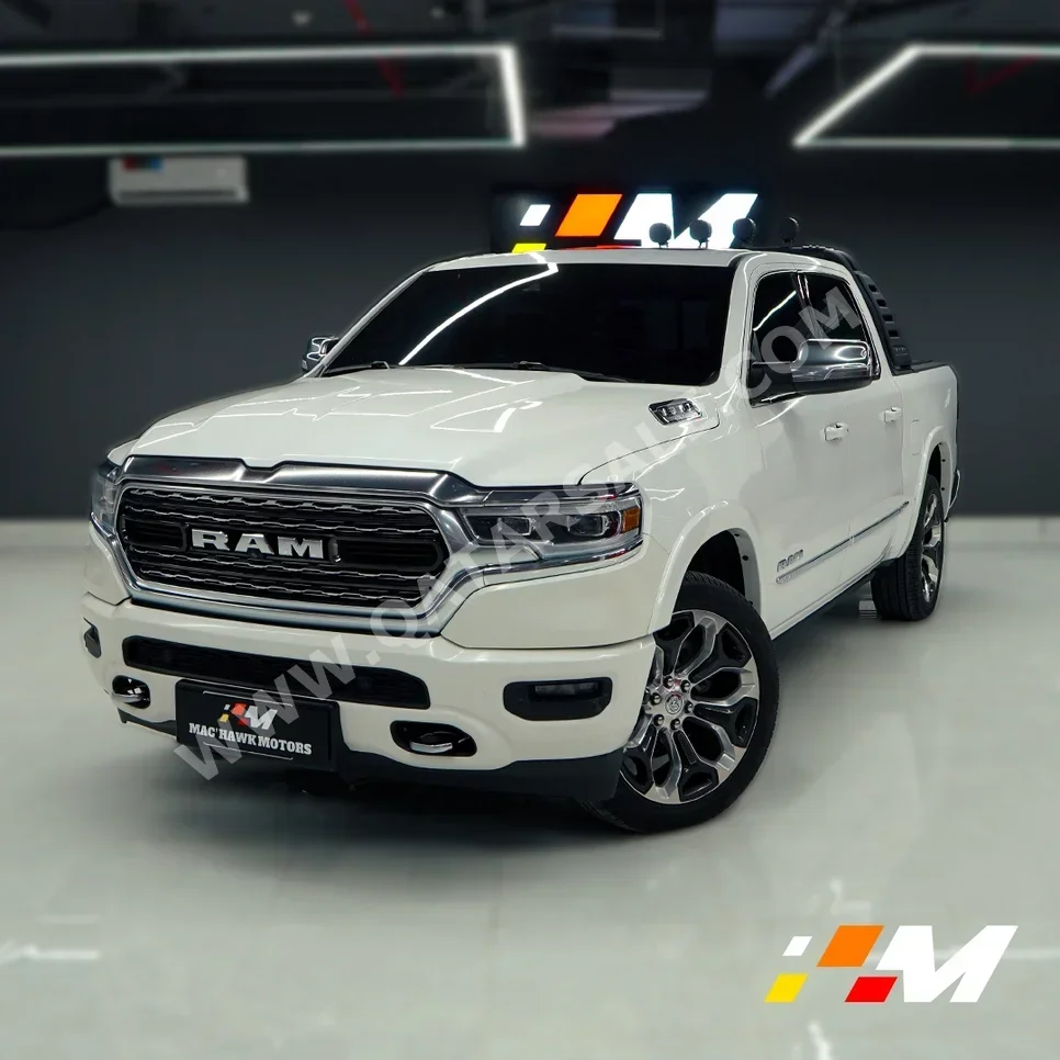 Dodge  Ram  Limited  2023  Automatic  35,000 Km  8 Cylinder  Four Wheel Drive (4WD)  Pick Up  White  With Warranty