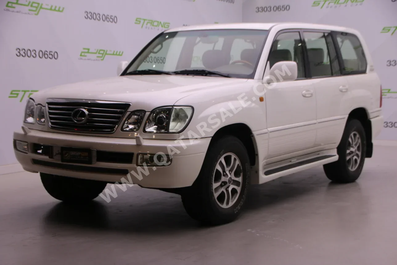 لكزس  ال اكس  470  2007  اوتوماتيك  152,200 كم  8 سلندر  دفع رباعي  اس يو في  أبيض لؤلؤي