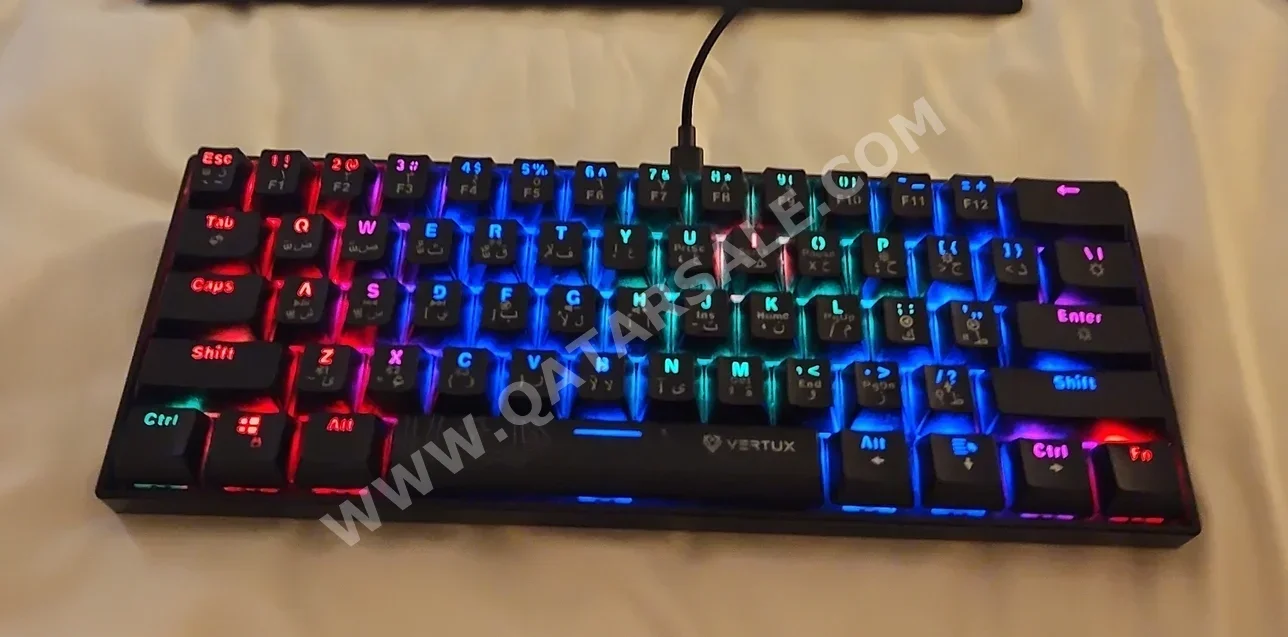 لوحات المفاتيح - فيرتوكس  - أسود  - كيبورد فقط  - لاسلكي