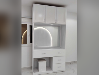 خزائن ودواليب الملابس والزينة - دوحة فيرنيتشر  - خزائن  - أبيض