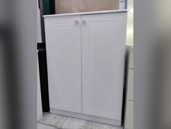 خزائن ودواليب الملابس والزينة - دوحة فيرنيتشر  - رفوف الأحذية  - أبيض