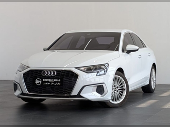 Audi  A3  35 TFSI  2023  Automatic  26,500 Km  4 Cylinder  All Wheel Drive (AWD)  Sedan  White  With Warranty