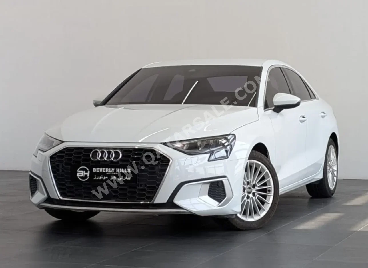 Audi  A3  35 TFSI  2023  Automatic  26,500 Km  4 Cylinder  All Wheel Drive (AWD)  Sedan  White  With Warranty