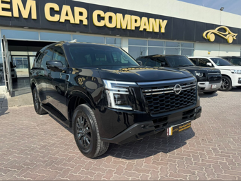 نيسان باترول اس اي 2025 اوتوماتيك 22,000 كم 6 سلندر دفع رباعي اس يو في أسود تحت الضمان