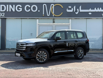 تويوتا  لاند كروزر  جي اكس ار  2025  اوتوماتيك  0 كم  6 سلندر  دفع رباعي  اس يو في  أسود  تحت الضمان