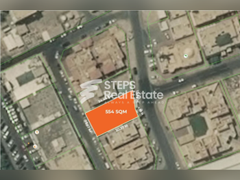 Lands For Sale in Doha  - Old Airport  -Area Size 554 Square Meter