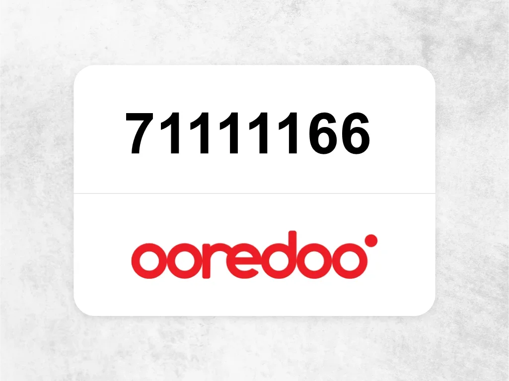 Ooredoo Mobile Phone 71111166