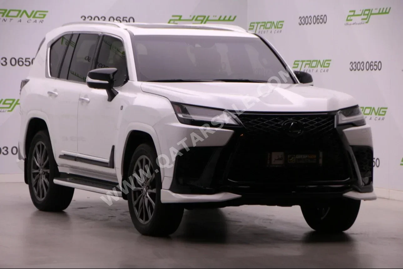 Lexus  LX  600 F Sport  2022  Automatic  111,000 Km  6 Cylinder  Four Wheel Drive (4WD)  SUV  White