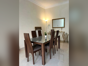 Dining Table with Chairs - Wood - 6 Seats