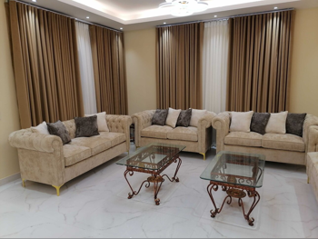 Sofas, Couches & Chairs Sofa Set  - Chenille  - Beige