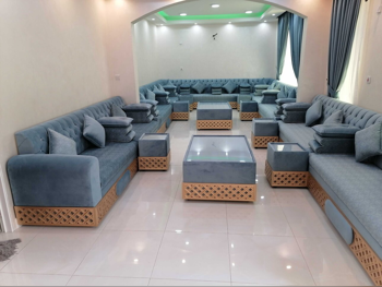 Sofas, Couches & Chairs Corner Sofas  - Velvet  - Turquoise