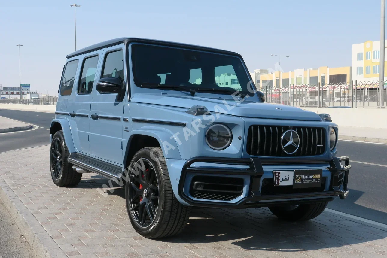 مرسيدس - بنز جي - كلاس 63 اي ام جي 2022 اوتوماتيك 38,000 كم 8 سلندر دفع رباعي اس يو في ازرق تحت الضمان