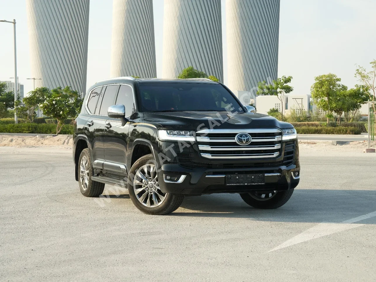 تويوتا لاند كروزر في اكس ار توين توربو 2023 اوتوماتيك 25,000 كم 6 سلندر دفع رباعي اس يو في أسود تحت الضمان